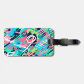 ファンキー抽象芸術 ラゲッジタグ (裏面横)