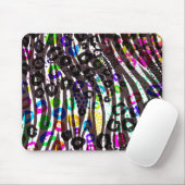 ファンキー数々のアニマルプリントパターン明るい色 マウスパッド (マウス)