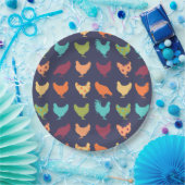 ファンキー数々の鶏 ペーパープレート (パーティー)