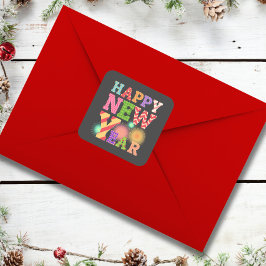 ファンキー新年 スクエアシール