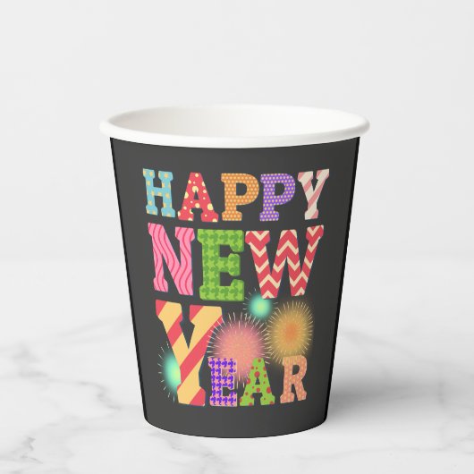 ファンキー新年 紙コップ (正面)