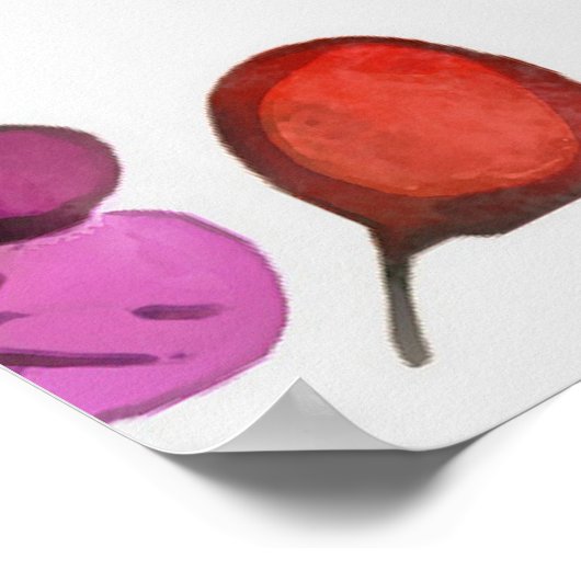 ファンキー春の花70年代スタイル ポスター (角)