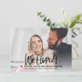 ファンキー書の結婚披露宴招待状 サンキューカード (スタンド正面)