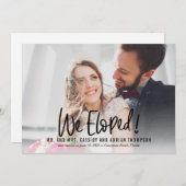 ファンキー書の結婚披露宴招待状 サンキューカード (正面/裏面)