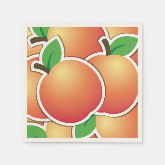 ファンキー桃 スタンダードカクテルナプキン (正面)