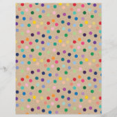 ファンキー水玉模様ブフェイクラウンクラフトスクラップブック紙 (正面)