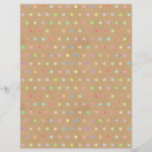 ファンキー水玉模様ブフェイクラウンクラフトスクラップブック紙 (正面)