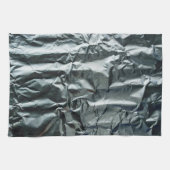 ファンキー灰色フェイクしわ模様4Amie キッチンタオル (横)