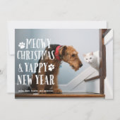 ファンキー犬猫 |ホリデーフォトカード シーズンカード (正面)