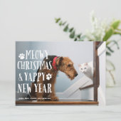 ファンキー犬猫 |ホリデーフォトカード シーズンカード (スタンド正面)