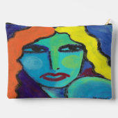 ファンキー絵画抽象芸術 アクセサリーポーチ (裏面)