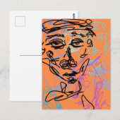 ファンキー線作業スケッチ忙し室 ポストカード (正面/裏面)