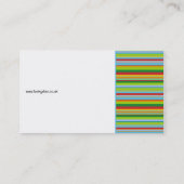 ファンキー縞で飾ります 名刺 (裏面)