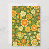 ファンキー花 – 卒業モダンパーティー 招待状 (裏面)