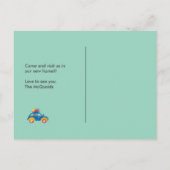 ファンキー車が家に移動 案内ポストカード (裏面)