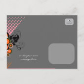 ファンキー開花ヘア*01パーティの招待状はがき インビテーションポストカード (裏面)