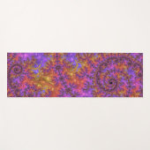 ファンキー鮮やかトリップ(幻覚体験)のようなカラフル螺旋 ヨガマット (正面(横))