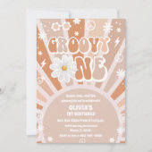 ファンキー７０年代　ファーストバースデー　ご招待 招待状 (正面)