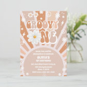 ファンキー７０年代　ファーストバースデー　ご招待 招待状 (スタンド正面)