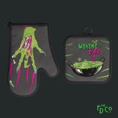 ファンキー「おもしろいワーキングパパ」デッド・プン 鍋つかみ&鍋敷きセット