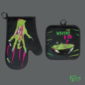 ファンキー「おもしろいワーキングパパ」デッド・プン 鍋つかみ&鍋敷きセット