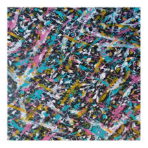 ファンキー（ばちゃばちゃ）跳ねるアートオンブラック