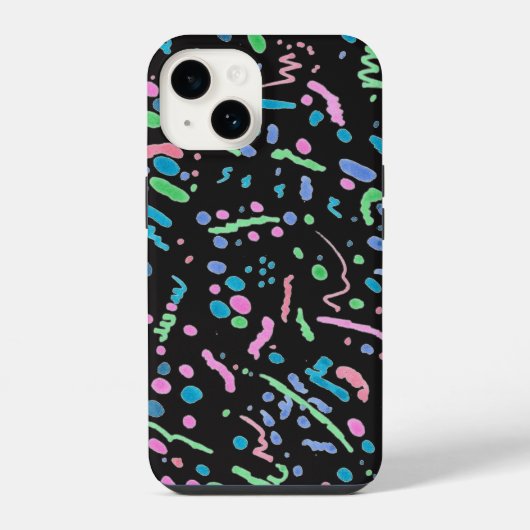 ファンキー（ばちゃばちゃ）跳ねるiPhoneケース iPhoneケース (裏面)