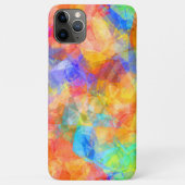ファンキー アクア ブルー パープル ピンク オレンジ 抽象芸術 Case-Mate iPhoneケース (裏面)