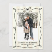 ファンキー クリスマス ボホ ブラック リボン 2 枚写真 (正面)