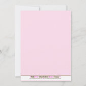 ファンキー スウィート16 16歳の誕生日パーティー 招待状 (裏面)