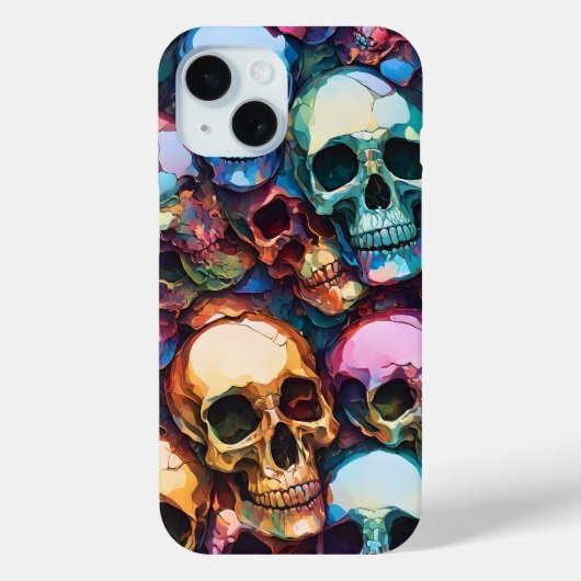 ファンキー スカル ゴス iPhone 15 カー Case-Mate iPhoneケース (裏面)