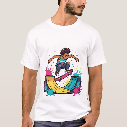 ファンキー・スケーター・ボーイ グラフィックTシャツ Tシャツ (正面)