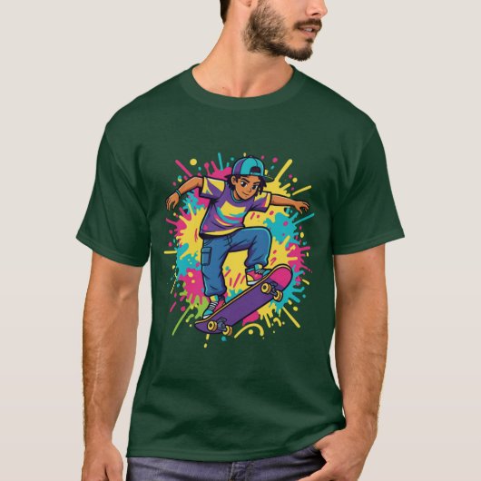 ファンキー・スケーター・ボーイ グラフィックTシャツ Tシャツ (正面)