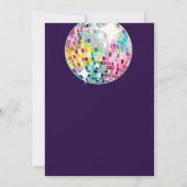 ファンキー ディスコ パーティー レトロ 70年代 みんなでディスコ お誕生日 招待状 (裏面)