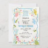 ファンキー・ドロイン・イタリアン・ギリシャ・地中海パーティー 招待状 (正面)