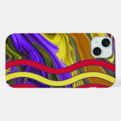ファンキー リキッド ウェーブ iPhoneケース (裏面横)