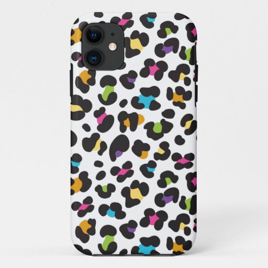 ファンキー レインボー ヒョウ柄 Case-Mate iPhoneケース (裏面)
