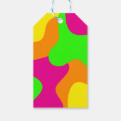 ファンキー レトロ ブライダル シャワー ギフトタグ (裏面)