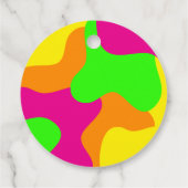 ファンキー レトロ ブライダル シャワー フェイバータグ (裏面)