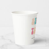 ファンキー レトロ ヴィンテージ ブライド トライブ バチェロレッテ パーティー 紙コップ (右)