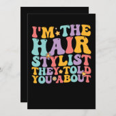 ファンキー 私があの美容師だよ 招待状 (正面/裏面)