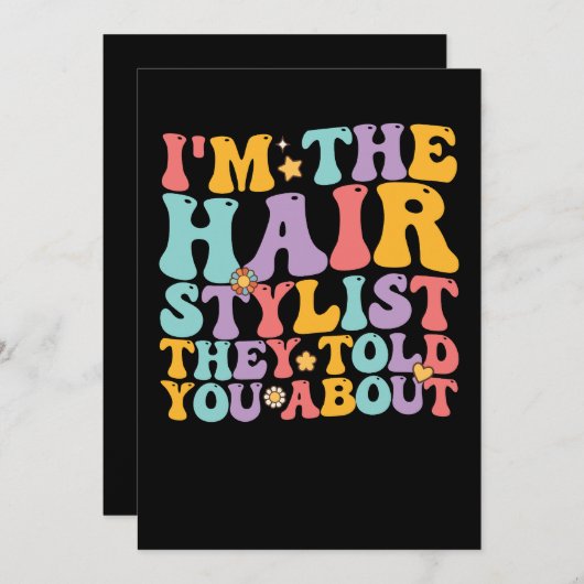 ファンキー 私があの美容師だよ 招待状 (正面/裏面)