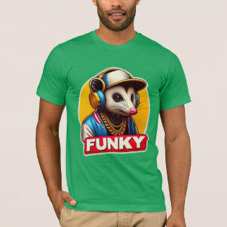 ファンキー-OPOSSUM DJ 4 Tシャツ