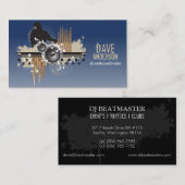 ファンキーDisk Jockey(DJ)ビジネスカグランジード 名刺 (正面/裏面)