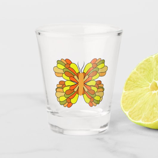 ファンキーHarvest Butterfly Shot Glass ショットグラス (正面)