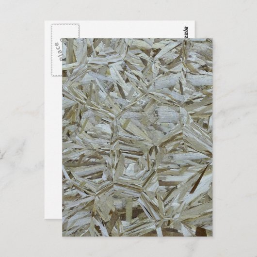 ファンキーOSBテクスチャー建設チップウッド ポストカード (正面/裏面)