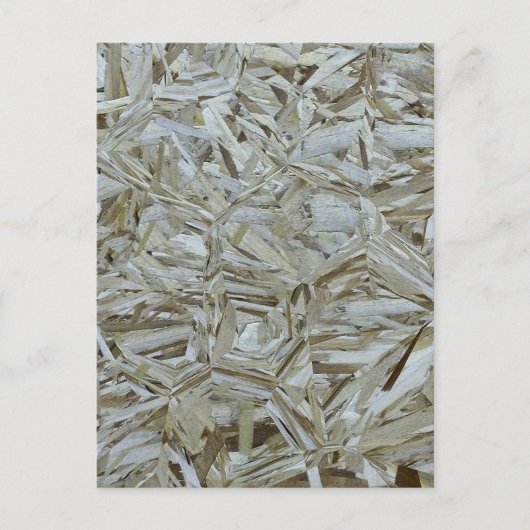 ファンキーOSBテクスチャー建設チップウッド ポストカード (正面)