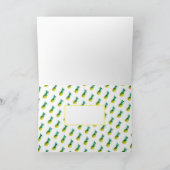 ファンキーPineapple Your Text 空白の Greeting Card カード (内部)