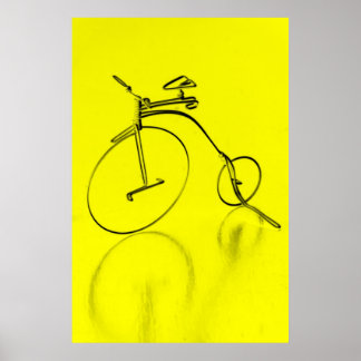ファンキーyello bicycle poster ポスター