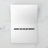 ファンクがん支援グリーティングカード カード (内部)